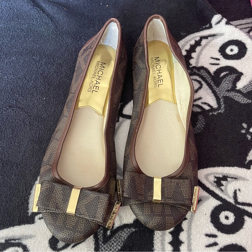 Michael Kors Kiera Monogram Flats